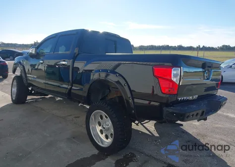 2017 Nissan Titan Xd Platinum Reserve Diesel из США, поврежденный, VIN 1N6BA1F43HN522302